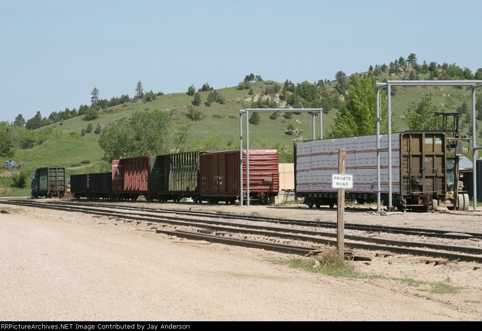 Loading lumber in Whitewood